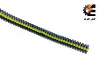 لوله خرطومی نسوز PP خط زرد سایز 4 (حلقه 100 متری)